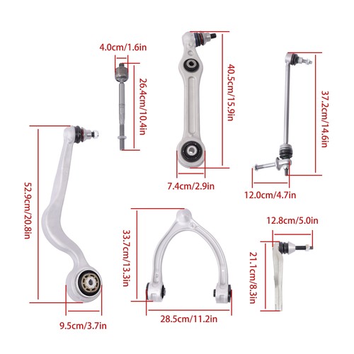 DURAFORCE For Mercedes Benz GLC63 AMG 18-21 Front Control Arm Stabilizer Link Tie Rod Kit