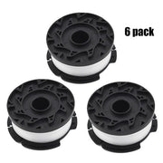 DURAFORCE New 6 Pack Replacement For BLACK+DECKER AF-100-3ZP 30ft 0 .065" Trimmer Spool
