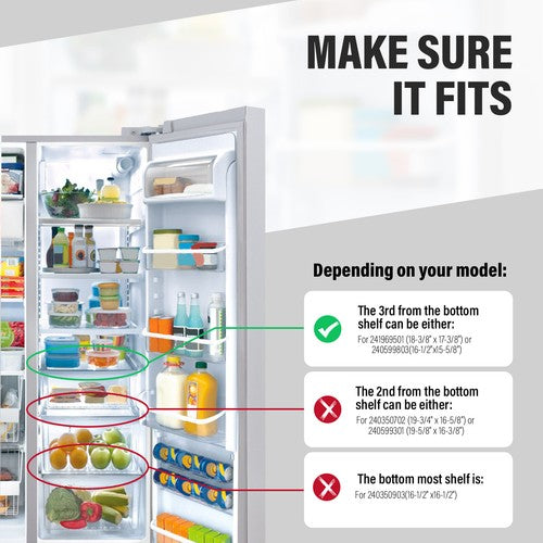 DURAFORCE Frame Deli Cover Deli Pan Compatible with Frigidaire Refrigerator 240599803