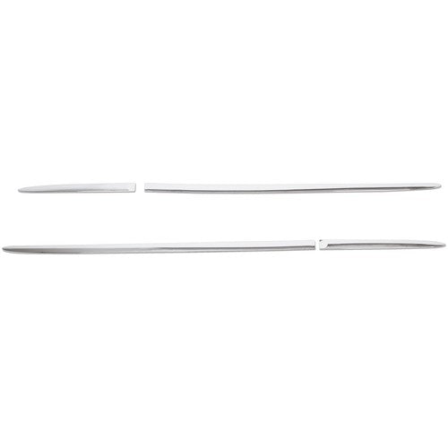 DURAFORCE 4 Pcs Chrome Side Skirt Door BODY MOLDINGS TRIMS For 2015-20 Chevrolet Impala