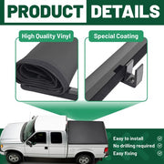 DURAFORCE For DODGE RAM 1500/2500/3500 1994-2001 2002 6.5ft Bed Soft Roll-Up Tonneau Cover