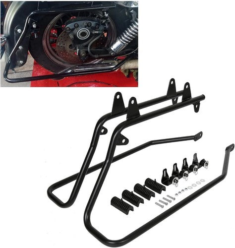 DURAFORCE Saddlebags Saddle Bag Conversion Brackets w/ Hardware For Harley Softail 84-17