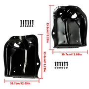 DURAFORCE For Ford F-150 1980-1996 Front Coil Spring Tower Shock Mount RH&LH Black Set 2Pc