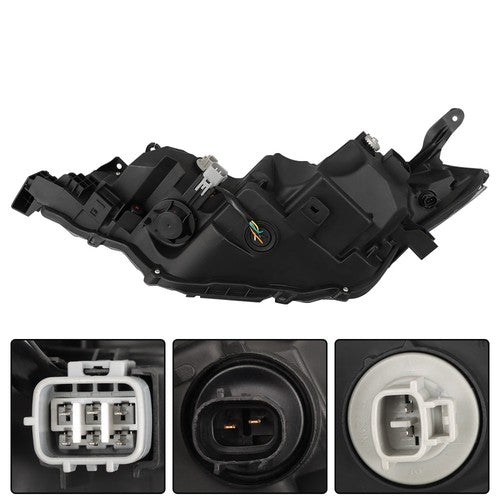 DURAFORCE Headlight Assembly Projector For Toyota Corolla 2017-2019 Halogen Black Right