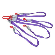 DURAFORCE 6600LBS Capacity 5FT Lifting Slings with G80 4 Legs Grab Hook and Adjuster