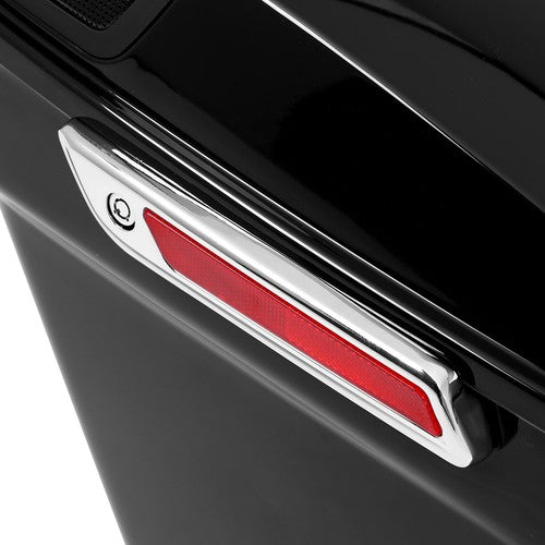 DURAFORCE 4" Stretched Extended Hard Saddlebags 5x7" Speaker Lid For Harley Touring 14+