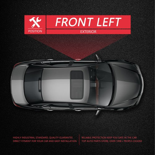 DURAFORCE Exterior Door Handle For 2011-2015 Kia Sorento Front Left Side Driver LH Chrome