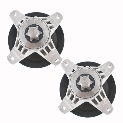 DURAFORCE For Troy Bilt MTD 918-06991 618-06991 2Pcs Spindle Assembly W/Pulley Bolt