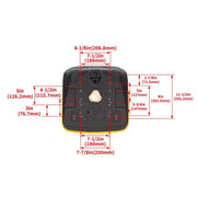 DURAFORCE 1X PU Yellow Complete Seat For John Deere 4X2 4X4 HPX Gator Turf E TH 6X4 TE