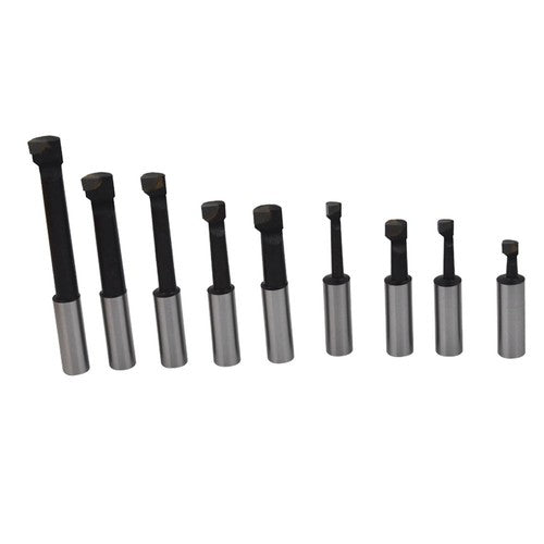 DURAFORCE 1/2" BORING BAR SET PRO QUALITY 9 PCS CARBIDE TIPPED BARS 1/2" SHANK LATHE TOOL