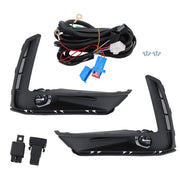DURAFORCE For Honda CR-V 2023-2024 Left+Right Side w/Switch Wiring LED Fog Lights Assembly