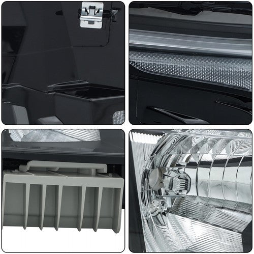 DURAFORCE Headlight Replacement Fit For Nissan Frontier 2022-2023 LH+RH Clear Lens Halogen