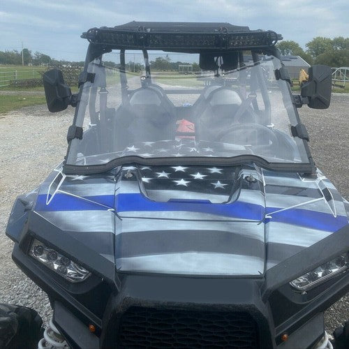DURAFORCE For Polaris RZR 900 S 1000 XP Turbo 4 2014-2021 Full Clear Windshield UTV Front