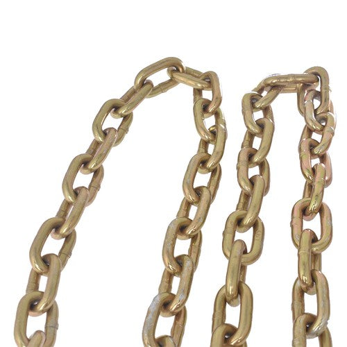 DURAFORCE US Grade 70 Wrecker Tow Chain 5/16 x 6 FT 15" Axle J Hook Hook Rollback Carrier