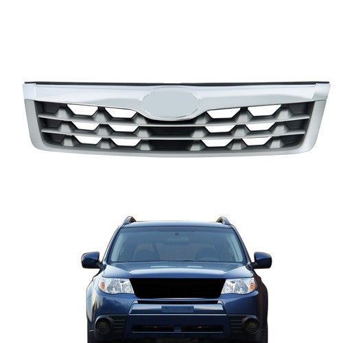 DURAFORCE Front Bumper Upper Grille Replacement Plastic Gray For Subaru Forester 2011-2013