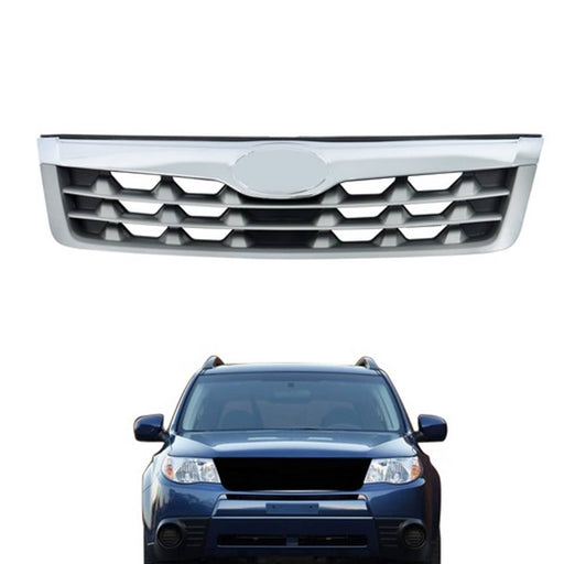 DURAFORCE Front Bumper Upper Grille Replacement Plastic Gray For Subaru Forester 2011-2013