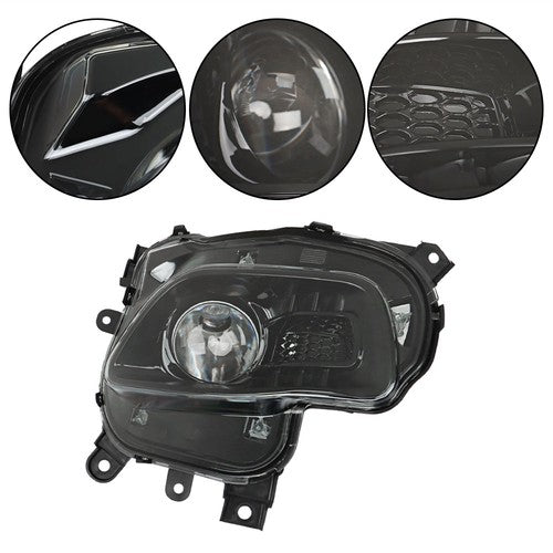 DURAFORCE Headlight Single Projector For Jeep Cherokee 2014-2018 Headlamp Right Clear Lens
