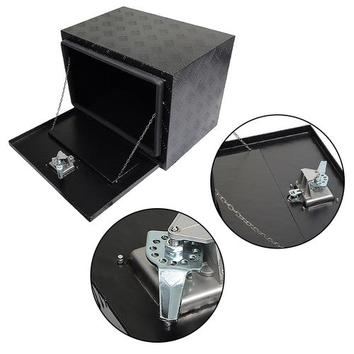 DURAFORCE 24"Aluminum Pickup Truck Underbody Bed Tool Box for Under Trailer Tool Storages