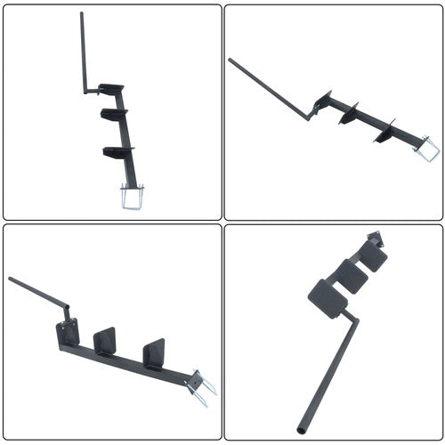 DURAFORCE Universal Step Deep "V" Boat Trailer Steps Heavy-Duty Boat Steps w/ Handle