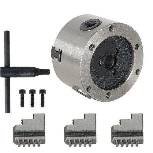 DURAFORCE K11-80 Self-centering Lathe Drilling Part 80mm 3 Jaw Lathe Chuck Manual Chuck 3"
