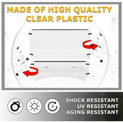 DURAFORCE New Front Vented Windshield 2 PIECE Clear For Kubota RTV1140 CPX 2009-2016