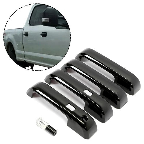 DURAFORCE Door Handle Cover For 17 22 Ford F250 F350 Super Duty With Smart Key Touch 4 Door