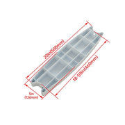 DURAFORCE 3pcs Universal 18" Swimming Pool Ladder Steps Molded Rung Pedal Accessory Tread