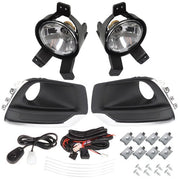 DURAFORCE For Chevy Trax 2017-2018 Pair of Front Fog Lights Lamps w/Wiring+Switch Kits
