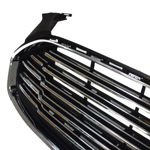 DURAFORCE New For Ford Fusion 2013-2016 2pcs Chrome Grill Front Upper & Lower Grille Kit