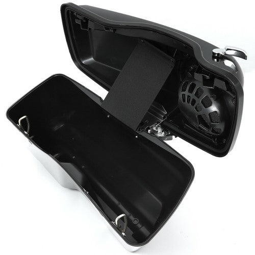 DURAFORCE 4" Stretched Extended Hard Saddlebags Speaker Lid 5x7 For Harley Touring 93-13