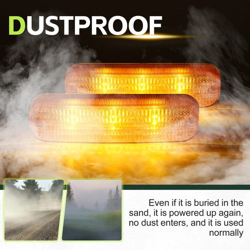 DURAFORCE For John Deere 4050 4250 4450 LED Flashing Cab Lights 4 Pack Replace For AR60250