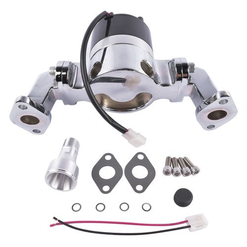 DURAFORCE High Flow Aluminum Electric Water Pump for Big Block Chevy 396 454 427 Chrome
