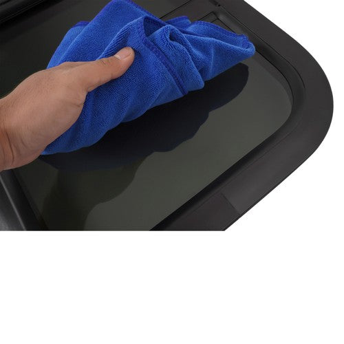 RV Replacement Windows Black 14 W x 16 H Teardrop Style Vertical Slide 2 Pack