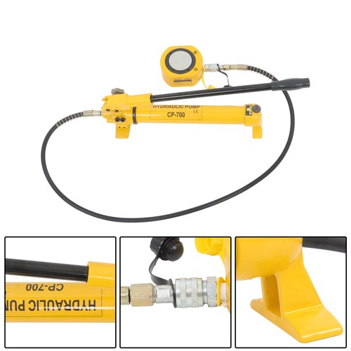 DURAFORCE 50T Low Profile Hydraulic Cylinder Jack Kit+CP-700 Manual Hydraulic Hand Pump