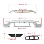 DURAFORCE New For Ford F-150 2021-2023 Front Bumper Face Bar 6-piece Kit W/o Sensor Holes