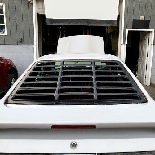 Black Rear Window Louver Sun Shade Cover for Ford Mustang Fastback 1979-1993