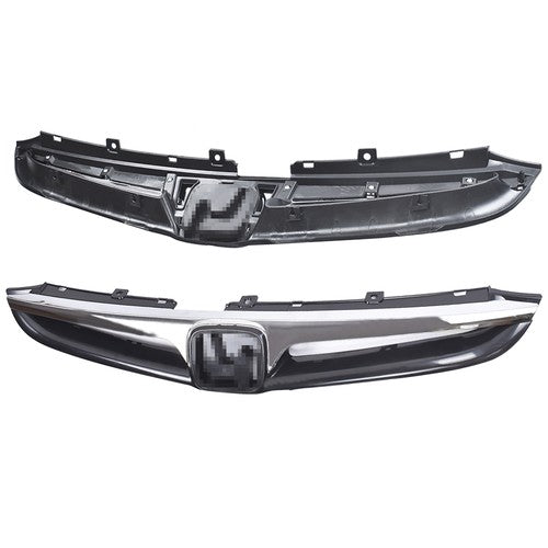 DURAFORCE Front Grille Plastic Bumper Black Trim For Honda Accord 4-door Sedan 2006 2007