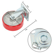 DURAFORCE 6" × 2" Tilt Casters Heavy Duty Swivel Caster Wheel 1250 Lbs Industrial Casters