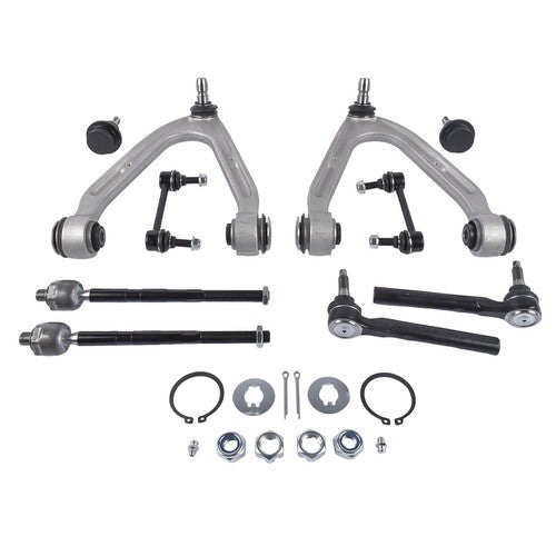 DURAFORCE 10Pcs Front Upper Control Arm w/Ball Joint Sway Bars Kit for Hummer H3 2007-2010