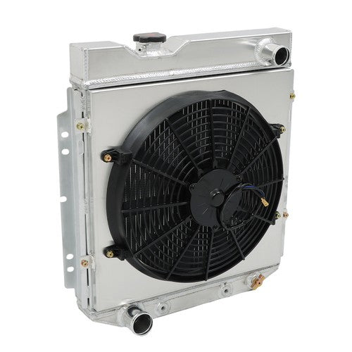 DURAFORCE For 61-65 Econoline Comet Mercury Comet 3 Row Radiator+Shroud+Electric Fan+Relay