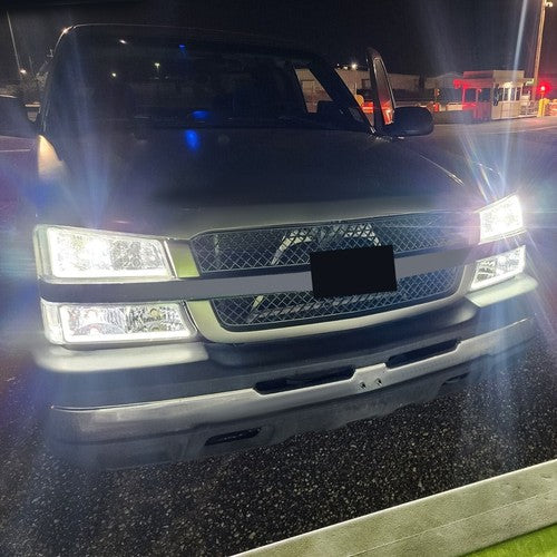 LED Headlights and Bumper Light for 2003-2006 07 Chevy Silverado 1500 2500 3500