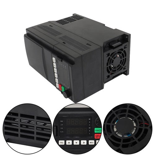 DURAFORCE Variable Frequency Drive7.5HP 5.5KW AC 1-3 Phase Converter 220V VFD