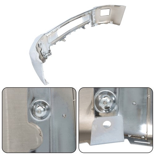 DURAFORCE Split Front Bumper For Chevrolet Silverado 2500 3500 2015-19 Without Sensor Hole