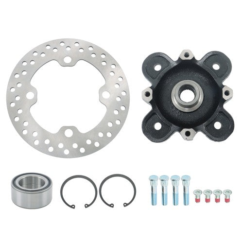 DURAFORCE Front Wheel Hub Bearing Studs Brake Rotor For Polaris Ranger 570 900 1000 13-19