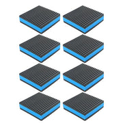 DURAFORCE 8 Pack 3" x 3" x 7/8" EVA Rubber Shock-absorbing Pad Anti Vibration Pads