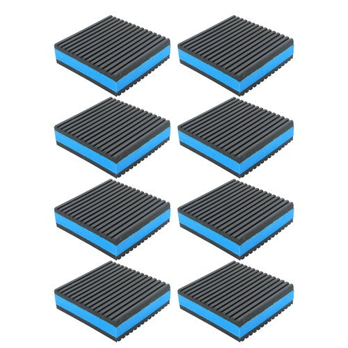 DURAFORCE 8 Pack 3" x 3" x 7/8" EVA Rubber Shock-absorbing Pad Anti Vibration Pads