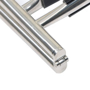 DURAFORCE New Stainless Steel Folding Telescoping Ladder Dock Ladder 2 Step+2 Step USA