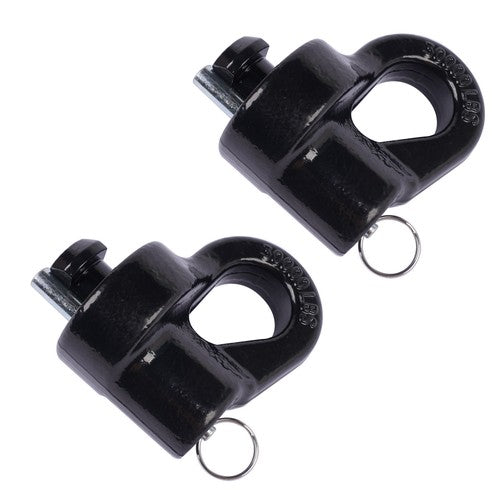 DURAFORCE Pair Gooseneck Safety Chain Anchors 60691 For Chevrolet Silverado 2500 3500 HD