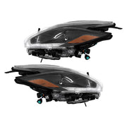 DURAFORCE For 2018 Nissan Murano LH+RH Headlights Headlamps Clear Lens Halogen w/ LED DRL