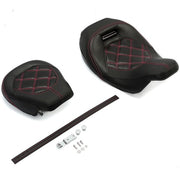 DURAFORCE Two-Up Low-Profile Driver Passenger Seat For Harley Touring Road Glide 2009-2023